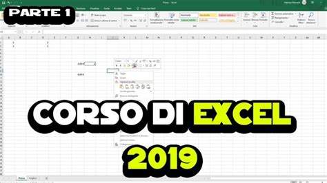 excel 2019 conoscere e utilizzare i fogli di calc