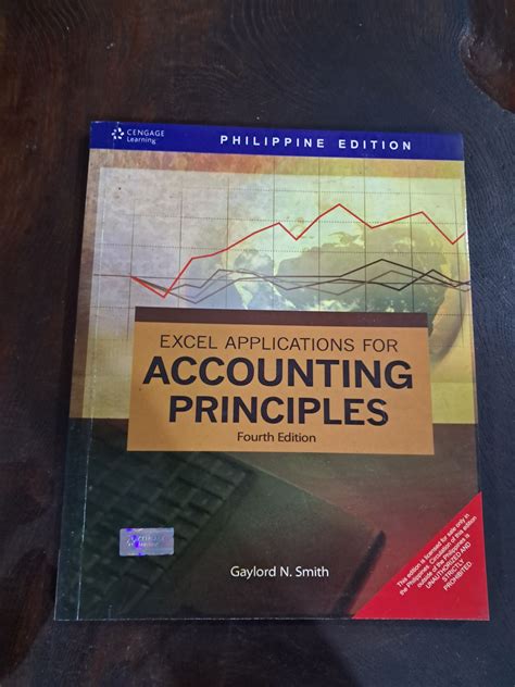 excel applications for accounting principles 4th edition solutions