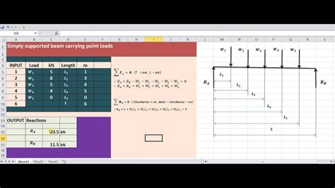 excel beam calculator
