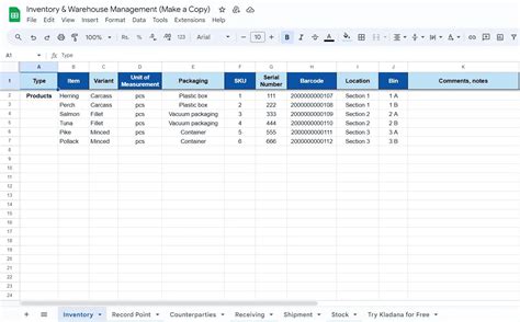 excel cases and places inventory level priority