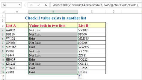 Excel Check If Value Exists In Column