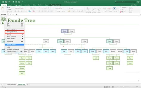excel family tree template 3 ways to make a family tree on excel