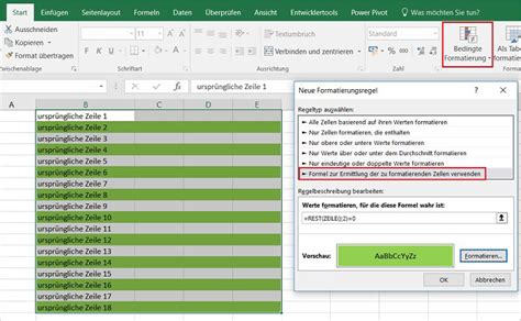 excel formel hinterlegen