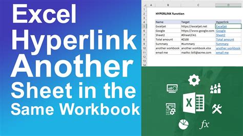 excel hyperlink in same sheet YouTube