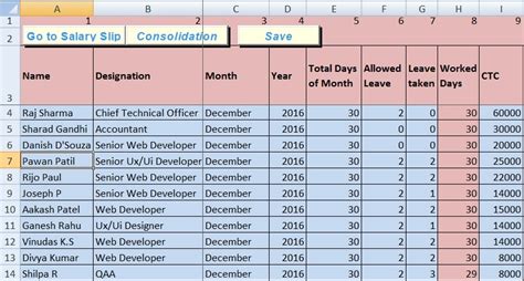 Excel Salary Sheet Formulas Pdf