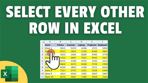 Excel Select Every Second Row