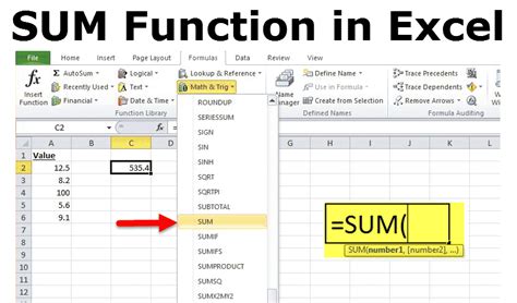 Excel Sum Function Exceljet Sum Up Worksheet - Sum Up Worksheet