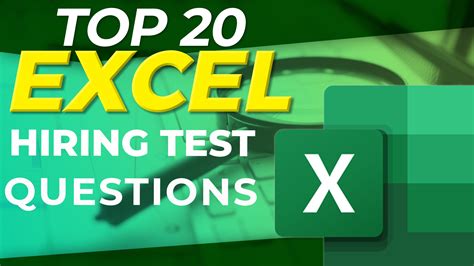 excel test for hiring