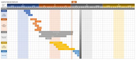 excel timeline calendar template