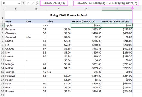 Excel Value Problem