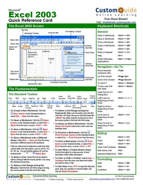 Full Download Excel 2003 Guide 