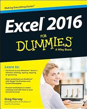 Excel 2016 For Dummies (For Dummies (Computers))