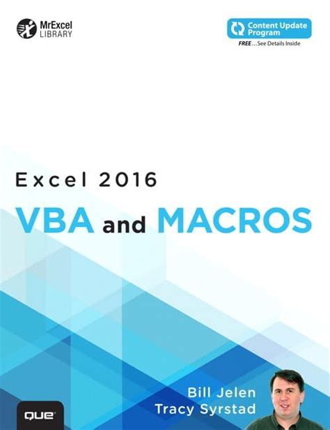 Read Excel 2016 Vba And Macros Includes Content Update Program Mrexcel Library 