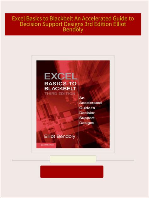 Read Excel Basics To Blackbelt An Accelerated Guide To Decision Support Designs 