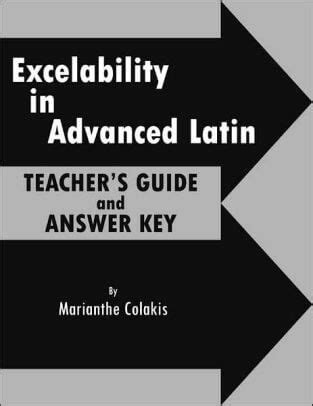 Full Download Excelability In Advanced Latin Answer Key 