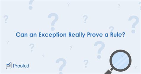 Exception That Proves The Rule