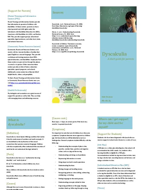 exceptionality brochure Individualized Education Program Learning