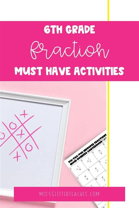 Exciting Fractions For 6th Graders Miss Glitter Teaches Lesson Plans On Fractions - Lesson Plans On Fractions