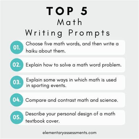 Exciting Math Writing Prompts For Your Middle School Math Writing Prompts Middle School - Math Writing Prompts Middle School