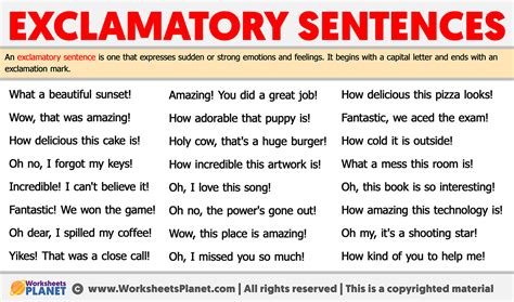 Exclamatory Sentence Examples