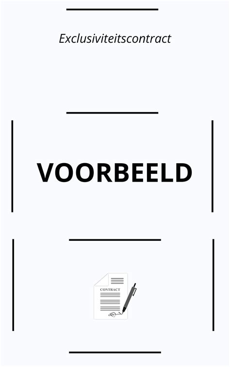 exclusief contract