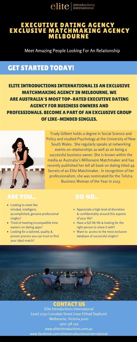 executive dating agency melbourne