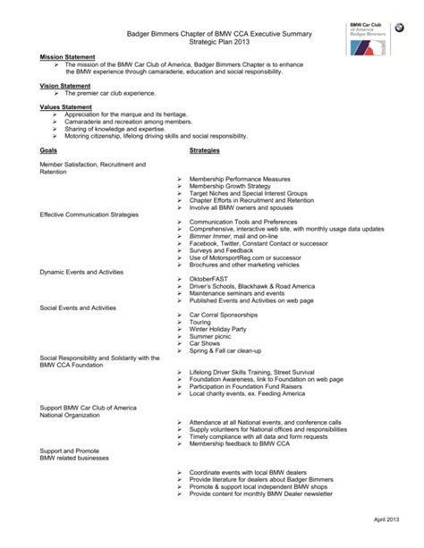 Executive Summary Cca