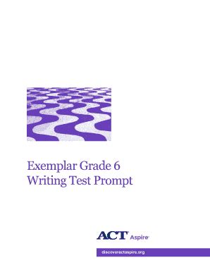 Read Online Exemplar Writing Test Items Act Aspire 