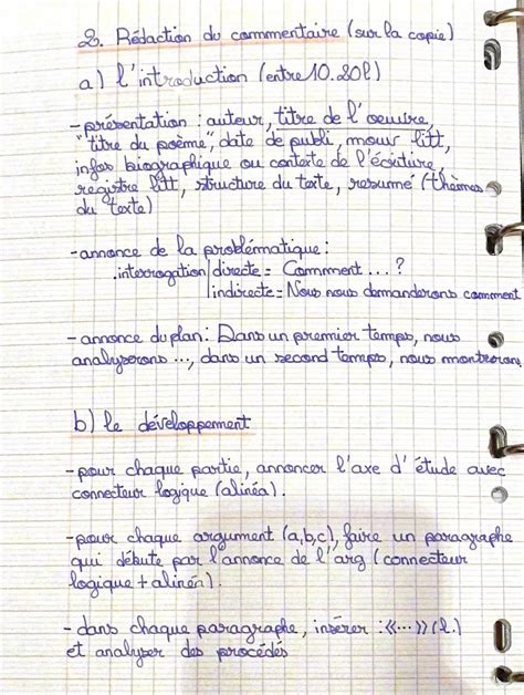 Exemples Commentaire Composé