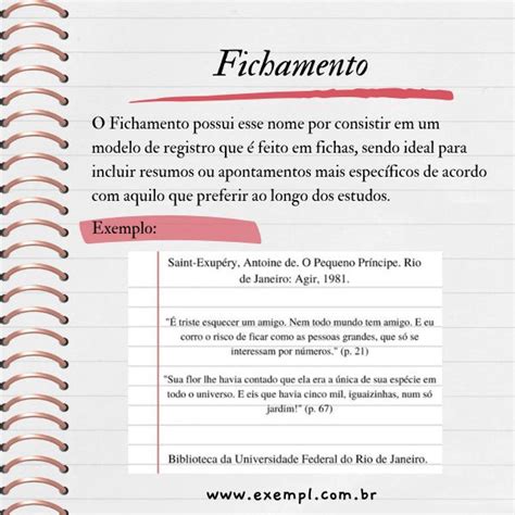 Exemplos De Fichamentos