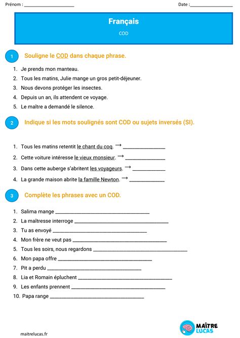 Exercices Sur Cod Et Coi