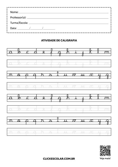 Exercicio De Caligrafia