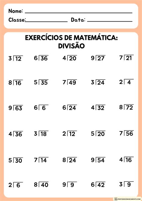 Exercicios De Divisao