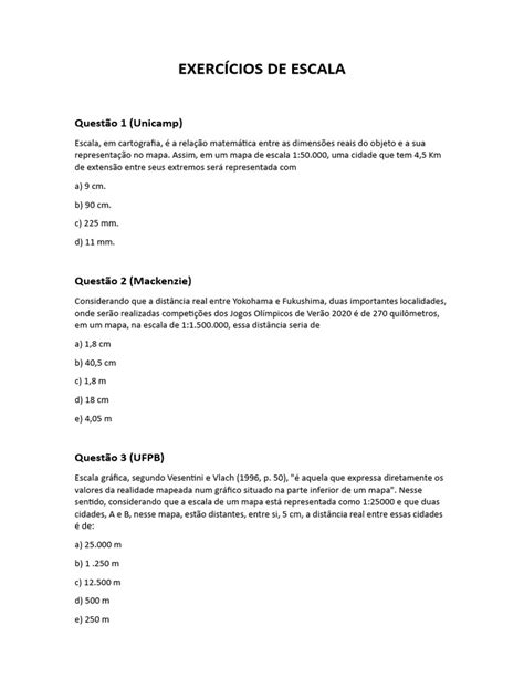Exercicios De Escala