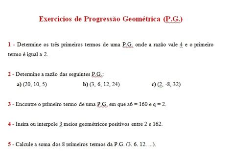 Exercicios De Pg