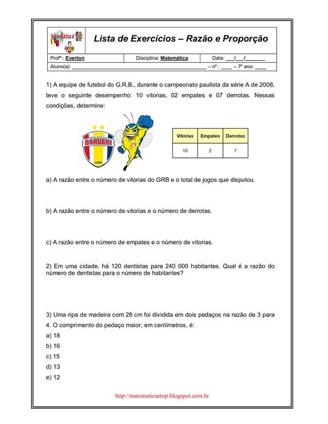 Exercicios De Razão