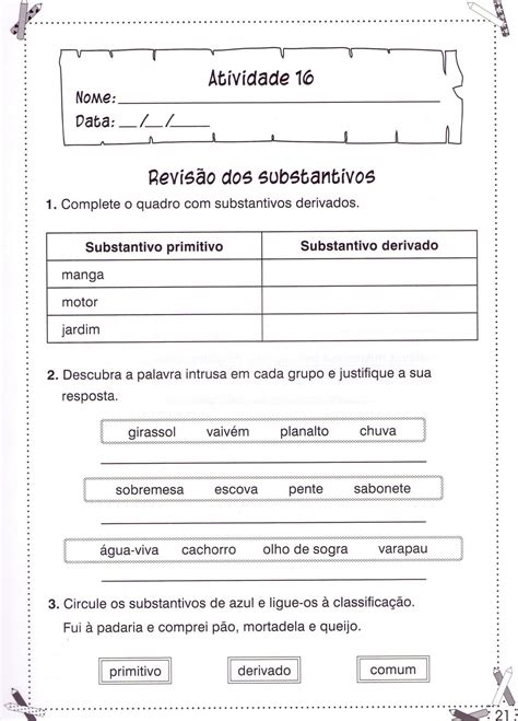 Exercicios De Substantivos