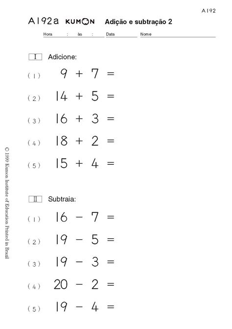 Exercicios Kumon