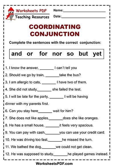 Exercise Conjunctions My English Grammar Join Sentences Using Conjunctions Exercises - Join Sentences Using Conjunctions Exercises