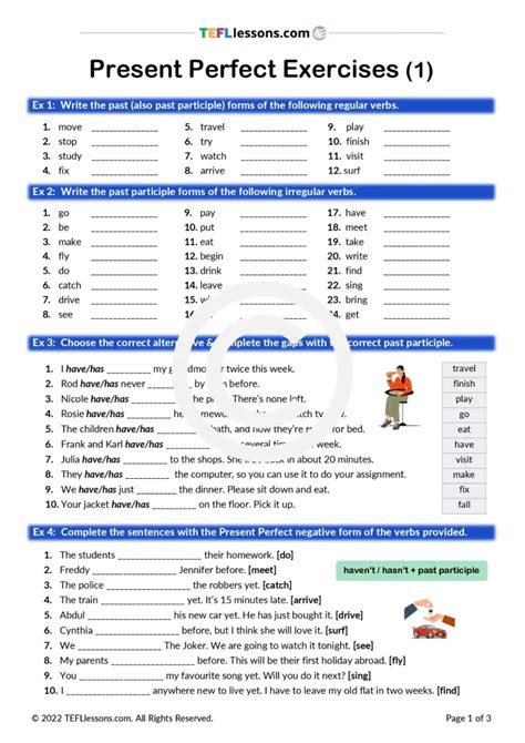 Exercises Present Perfect