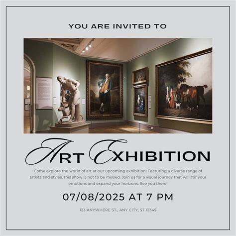 exhibition invitation sample