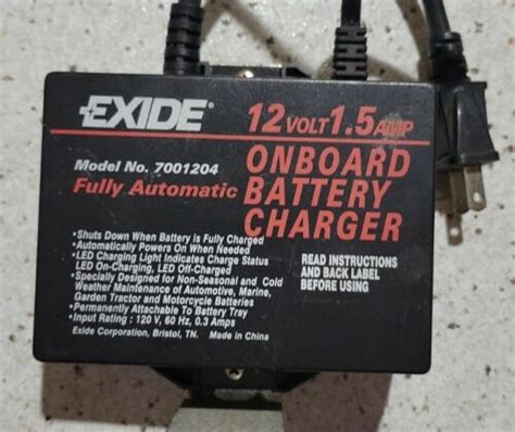 Read Online Exide 7001204 Onboard Battery Charger 