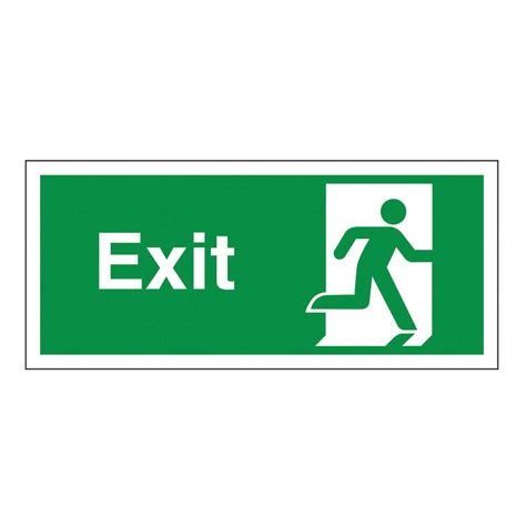 exit sign | Vinyl FIRE EXIT Fire Exit English Exit