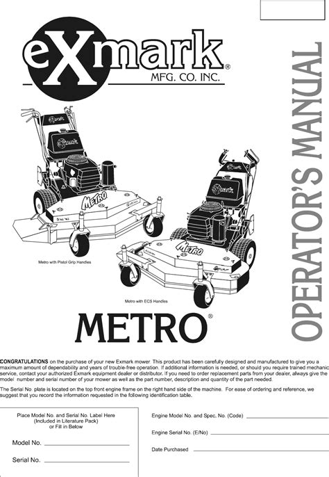 Exmark Manuals