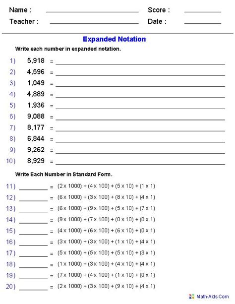 Expanded Notation Division Worksheets K12 Workbook Expanded Notation For Division - Expanded Notation For Division