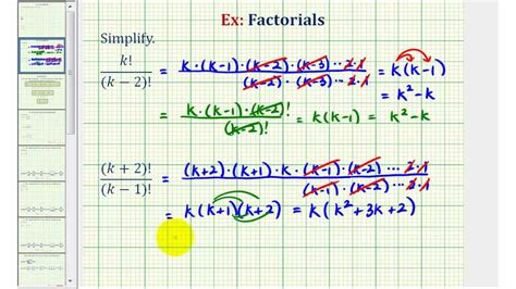 expanding a factorial by simplifying with $(k-1)!$