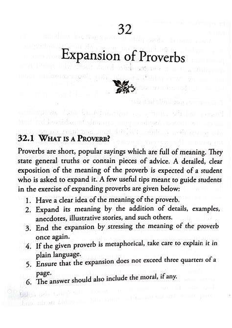 Expansion Of Proverbs