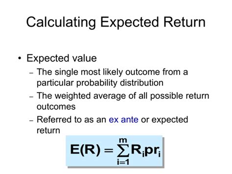 Expected Return Calculator   Expected Return Calculator - Expected Return Calculator