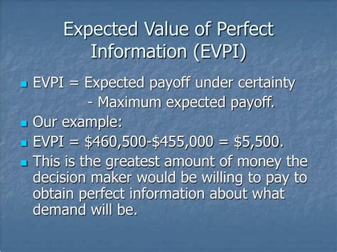 Expected Value Of Perfect Information