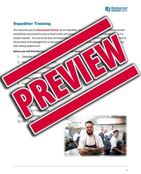 Expediter Training Manual